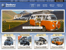 Tablet Screenshot of danburymotorcaravans.com